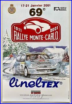 10 Affiches Originales Rallye Monte-Carlo 2000 à 2009