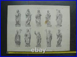 10 feuillets du catalogue Besand atelier de sculpture Paris