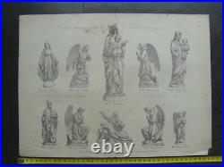 10 feuillets du catalogue Besand atelier de sculpture Paris