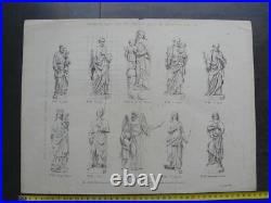 10 feuillets du catalogue Besand atelier de sculpture Paris