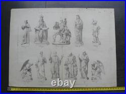 10 feuillets du catalogue Besand atelier de sculpture Paris