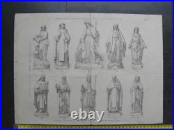 10 feuillets du catalogue Besand atelier de sculpture Paris