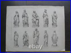 10 feuillets du catalogue Besand atelier de sculpture Paris