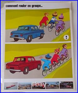 13 Affiches poster Pédagogiques Sécurité Routière (Station Essence Antar 1970)