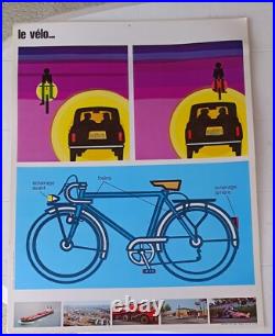 13 Affiches poster Pédagogiques Sécurité Routière (Station Essence Antar 1970)