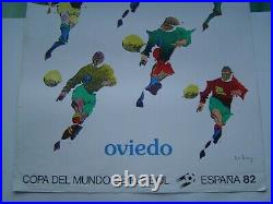 15 x AFFICHE ART original FOOTBALL FUTBOL / MUNDIAL ESPANA 1982 / MIRO FOLON