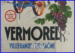 18. Vermorel. Villefranche Sur Saone. Vins / Vignes. 1 X Affiche. 79,6 X 120
