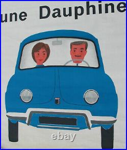181. 1 X Affiche Double Panneaux Renault Dauphine. 240 X 136 CM