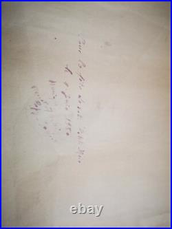 1950 ANCIEN DESSIN FOLIES BERGERES signé FORMAT 65 x 48 MOULIN ROUGE