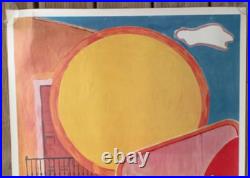 1970 Grande Affiche Originale Feria Pamplona San Fermin Pampelune Corrida