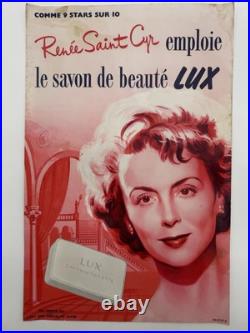 3 Affiches publicitaires. Années 1950. Savon Lux, Omo, Persil. Très bon état