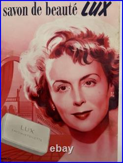 3 Affiches publicitaires. Années 1950. Savon Lux, Omo, Persil. Très bon état