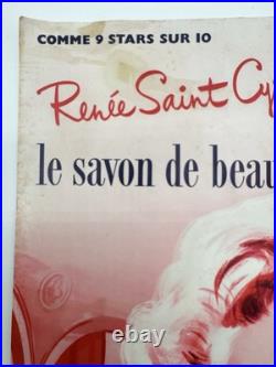 3 Affiches publicitaires. Années 1950. Savon Lux, Omo, Persil. Très bon état