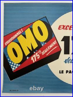 3 Affiches publicitaires. Années 1950. Savon Lux, Omo, Persil. Très bon état