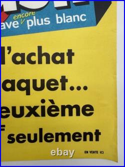 3 Affiches publicitaires. Années 1950. Savon Lux, Omo, Persil. Très bon état
