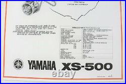3 X Affiches Moto Yamaha Xs500 Xs 500 Motor Engine Moteur Illustration 1976