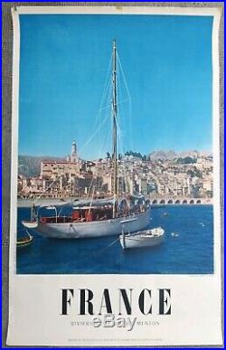 8 affiches anciennes/original posters travel France, Alpes Provence côte d'azur