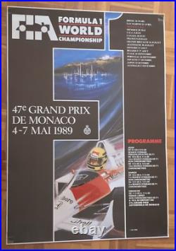 9 affiches anciennes originales GP De Monaco