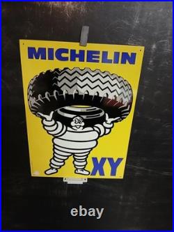 970tole Metal Michelin 46,5 X 34cm Annees 1970