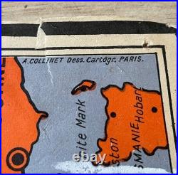 A. Collinet Air France Carte du Réseau Aérien Français Édition 1er janvier