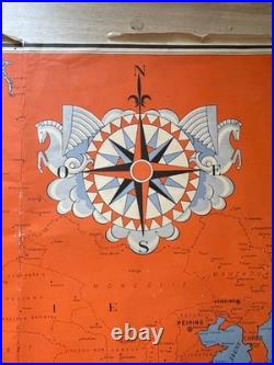 A. Collinet Air France Carte du Réseau Aérien Français Édition 1er janvier