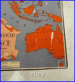 A. Collinet Air France Carte du Réseau Aérien Français Édition 1er janvier