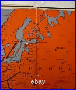 A. Collinet Air France Carte du Réseau Aérien Français Édition 1er janvier