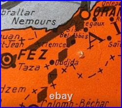 A. Collinet Air France Carte du Réseau Aérien Français Édition 1er janvier