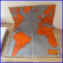 A. Collinet Air France Carte du Réseau Aérien Français Édition 1er janvier