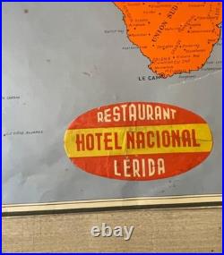 A. Collinet Air France Carte du Réseau Aérien Français Édition 1er janvier