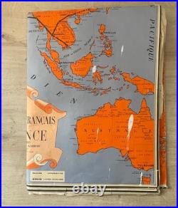 A. Collinet Air France Carte du Réseau Aérien Français Édition 1er janvier