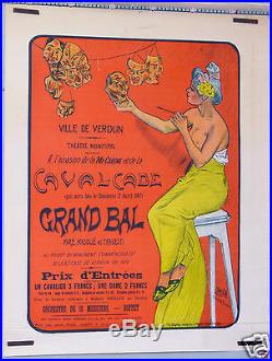 A Loux D Apres Baluriaux Ville De Verdun Grand Bal Masqué 1905 Cavalcade Theatre