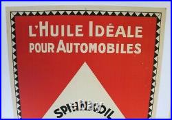 AFFICHE 1920 HUILE AUTO MINERALE NOVELTOIL SPHINXOIL CAUCASIEN MARSEILLE litho