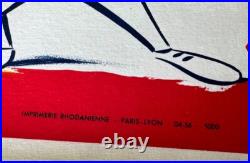 AFFICHE 1956 RALLYE AUTOMOBILE des 7 PROVINCES ESSO LANCIA AURELIA B 20 22 24