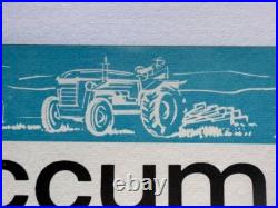 AFFICHE 1958 batterie FULMEN CARTE EUROPE Ford GT 40 Aérotrain BUS MOTO Tracteur