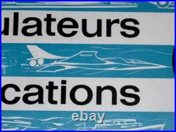 AFFICHE 1958 batterie FULMEN CARTE EUROPE Ford GT 40 Aérotrain BUS MOTO Tracteur