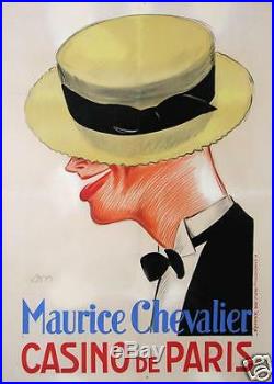 AFFICHE ANCIENNE 1926 MAURICE CHEVALIER CASINO DE PARIS par DON