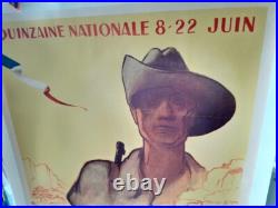 AFFICHE ANCIENNE Aide aux combattants d'Indochine