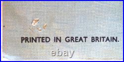 AFFICHE ANCIENNE BEA to BRITAIN PAR KENNETH ROWNTREE 1957