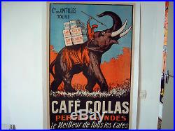 AFFICHE ANCIENNE CAFE COLLAS