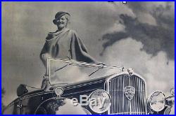 AFFICHE ANCIENNE ORIGINALE PEUGEOT 301 Cabriolet 1934 (1932-36)