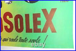 AFFICHE ANCIENNE ORIGINALE SOLEX VELOSOLEX 120x160cm signée René RAVO 1953 -1964