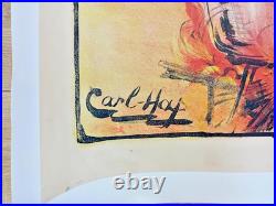 AFFICHE ANCIENNE ORIGINALE par CARL HAY LA LESSIVE DE LA MENAGERE fin XIXème