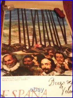 AFFICHE Ancienne ESPAÑA Imprimée en ESPAGNE 62x100 (Tableau 82x62) MUSEUM