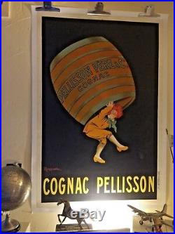AFFICHE COGNAC PELISSON lithographie Originale de CAPPIELLO 1917 MEDIUM SIZE