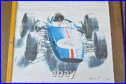 AFFICHE GRAND PRIX AUTOMOBILE DE PAU 1965 par BELIGOND Affiche originale