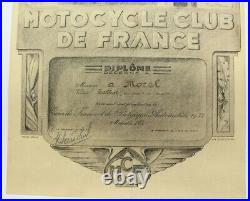 AFFICHE Géo HAM TOUR de FRANCE AUTO & BELGIQUE MOREL TALBOT 1933 ACF MOTO CLUB