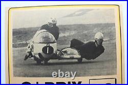 AFFICHE MOTO BMW SIDE-CAR 22 juin 1969 Grand Prix ROUEN les ESSARTS BERGER ANIS