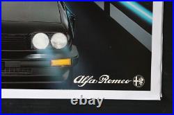 AFFICHE ORIGINALE CONCESSION ALFA ROMEO GTV 2.0 ALFETTA tunel