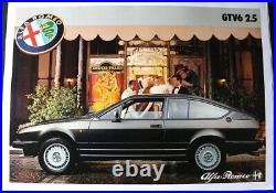 AFFICHE ORIGINALE CONCESSION ALFA ROMEO GTV GTV6 ALFETTA ziegfeld follies 1980